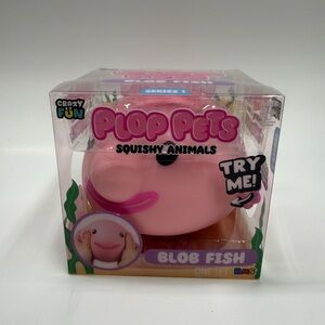 Plop Pets Squishy Animals pink blob fish